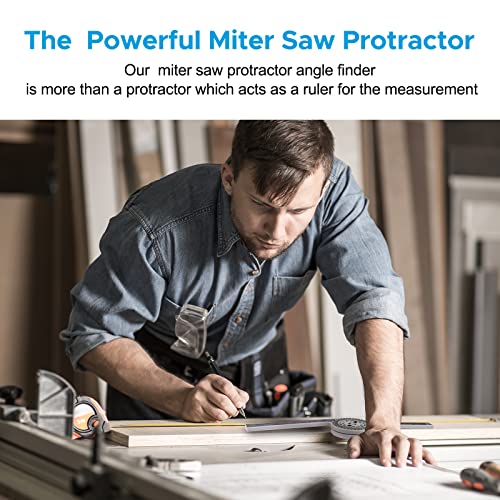 Miter Saw Protractor, Professional Miter Angle Finder for Woodworking