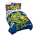 Jay Franco Nickelodeon Teenage Mutant Ninja Turtles Kapow' Twin/Full Reversible Comforter, Retro Bam