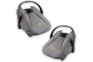 Cozy Cover Infant Car Seat Cover (Charcoal) - The Industry Leading Infant Carrier Cover Trusted by Over 6 Million Moms Worldwide for Keeping Your Baby Cozy & Warm