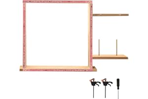 YOQUARE 27.6'' X 27.6''Tufting Frame for Rug Making, Rug Tufting Frame Wooden Tufting Frame Rug Making Supplies for Tufting Supplies