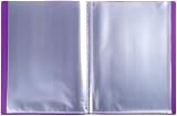 Exacompta Semi-Rigid PP Display Book A4 30 Pockets Purple 60 Views 500µm view 3