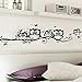 Family Owls On The Tree Branches Wall Decal Removable Cartoon Black Vinyl Owl Wall Art Decor Stickers for Babys Children Rooms Bedroom Living Room TV Background