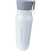 LocknLock Name Tumbler White 12oz, BPA-Free Double Wall Stainless Steel Vacuum Insulated Tumbler with Leak-Proof Lid and Handle, Thermal Travel Water Bottle