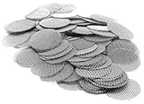 ABG 1/2-Inch Stainless Steel Tobacco Pipe Screens (Pack of 50)