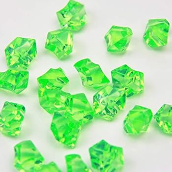 Apple Green Acrylic Ice Rock Crystals Treasure Gems for Table Scatters, Vase Fillers, Wedding, Banquet, Party, Event, Birthday Decoration (Apple Green, 150)