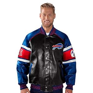 Amazon.com : Buffalo Bills Faux leather jacket NFL Bills &hellip;