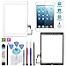 Omnirepairs-For White iPad Air (iPad 5) 1st Generation Digitizer Touch Screen Outer Glass Panel with Home Button Flex Cable Assembly OEM Replacement + Preinstalled Adhesive Tape + Toolkit