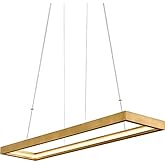 Corbett Lighting Jasmine - 96W 1 LED Linear Pendant in Geometric Style-2.5 Inches Tall and 14 Inches Wide
