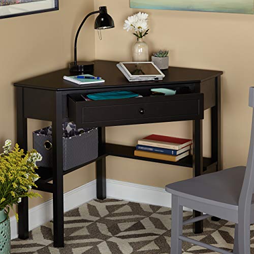 Target Marketing Systems Wood Corner Desk with One Drawer and One