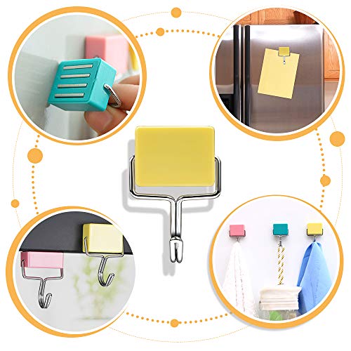 Purture All-purpose Magnetic Hooks, Creative Magnetic Hooks, Super Strong Magnetic Hooks, Colorful Magnetic Hooks, Powerful Magnetic Hooks, Set of 3