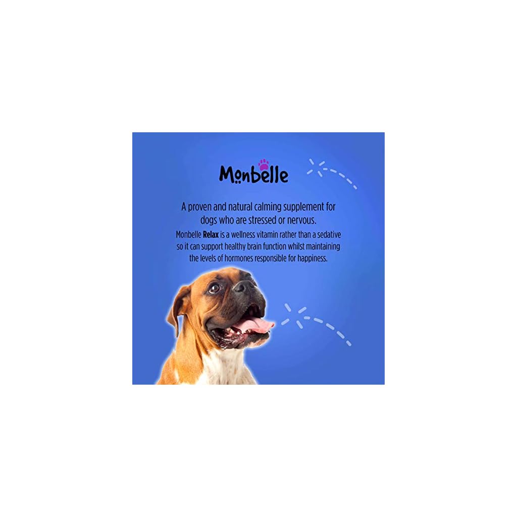 Monbelle Relax, 60 Tabletten Hilfe für gestresste und nervöse Hunde