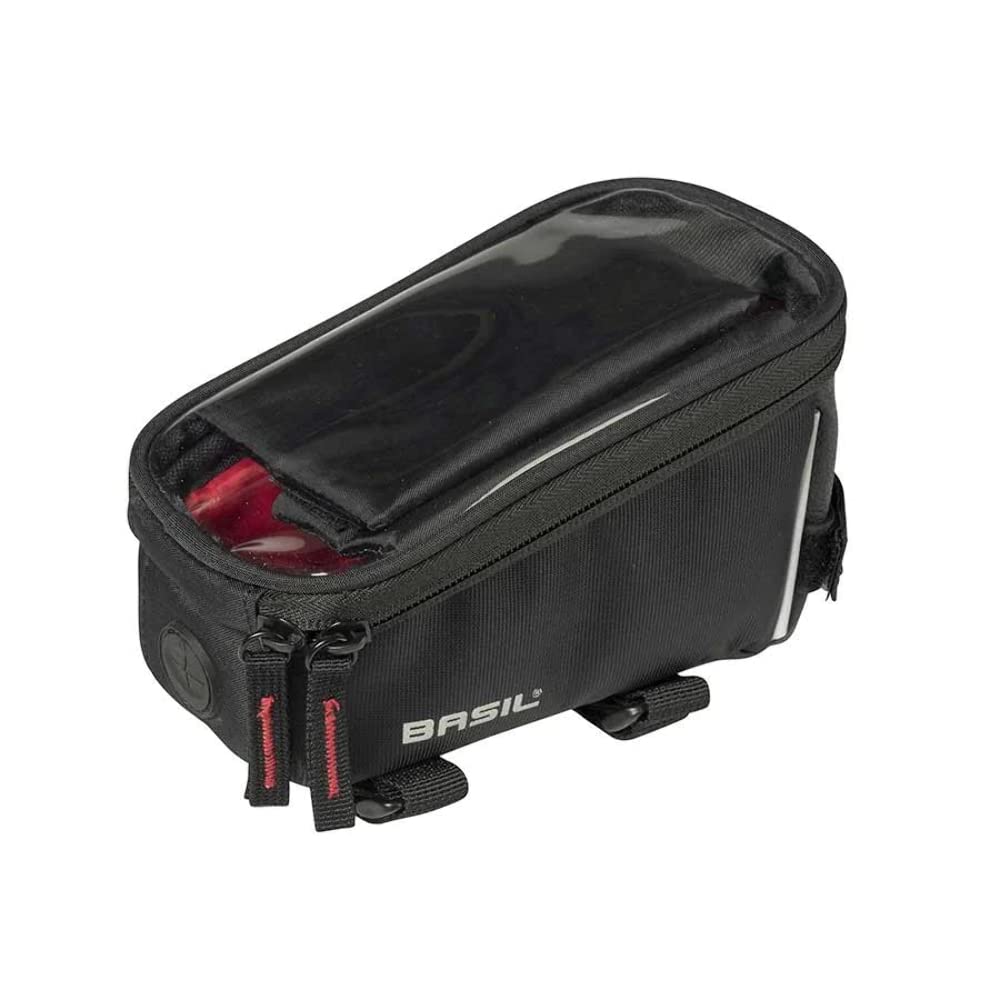 291037var-a2 - Bicycle Bag to Frame for Phone with Reflective and Waterproof Sport Design 1l (Color Black