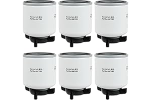 6PCS 6667352 New Fuel Filter with Water Separator Compatible with Bobcat 453 463 553 751 753 E10 E14 E16 E25 E26 T250 T750 S2