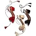 Comfity Women's Lace Up Block Heel Fringed Suede Dress Sandals