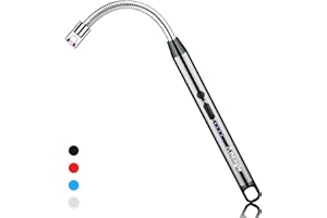 Aneagle Candle Lighter Rechargeable Electric Arc Candle Lighter with Led Battery Display Screen and Long Flexible Neck USB are Applied to Light Candle Cooking Fireworks Flame