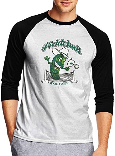 DE4K Pickleball Men's Basic Graphic Raglan Tees Essential Baseball Shirts