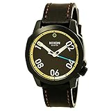 Nixon Ranger 40 Leather All Black / Brass / Brown Stainless Steel Analog Watch