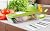 5 in 1 Professional Mandolin - Cutting or Slicing Vegetables Quickly and Evenly - Best Vegetable Cutter Slicer with 5 Different Stainless Steel Blades, a Push Security and a Storage Bin
