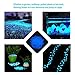 Aukora Glow in The Dark Pebbles Stones Outdoor Garden Decor Stone 200pcs Growing Pebbles Rocks for Christmas Garden Walkways Path Patio Lawn Fish Tank Decorations (Blue)