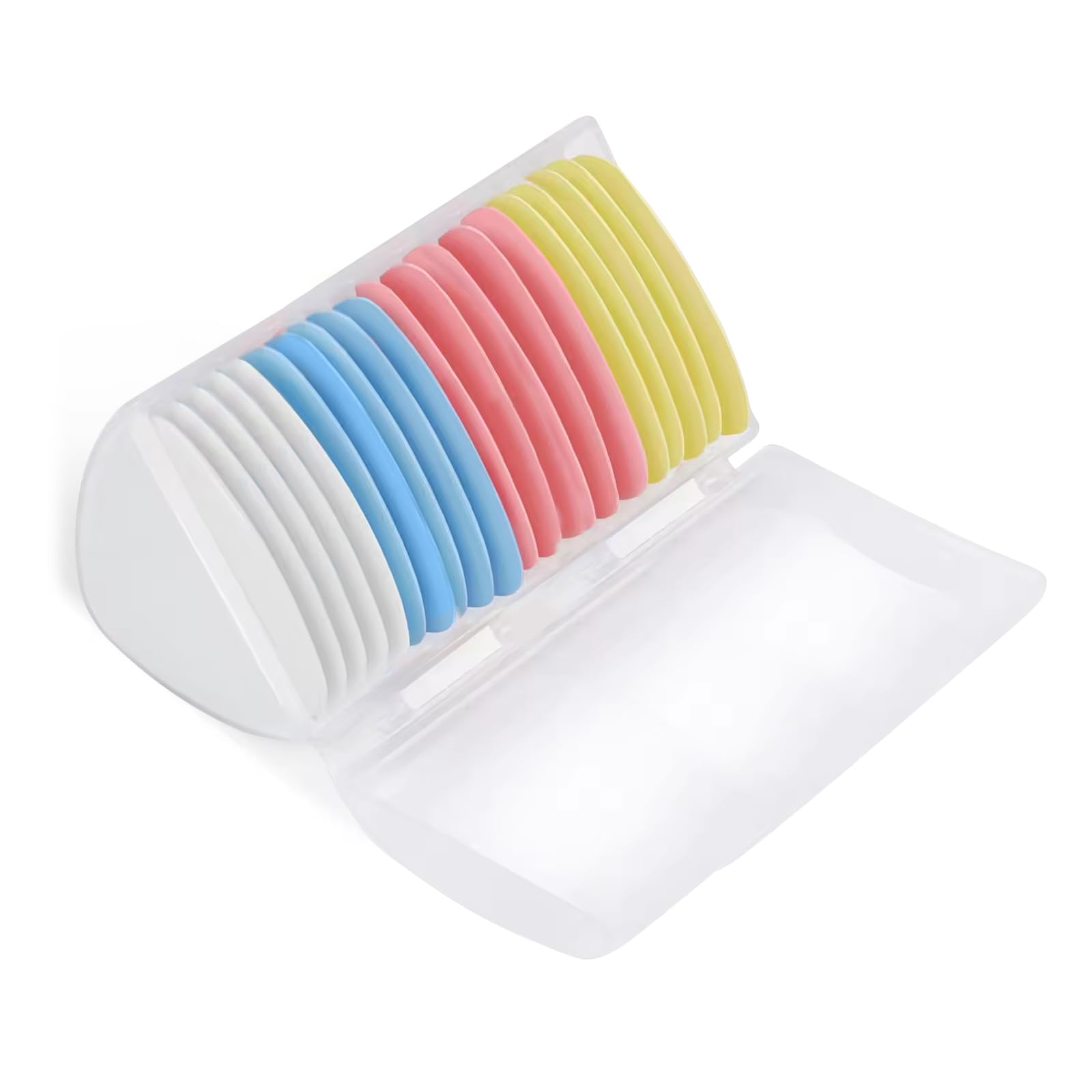 Asheyya 20PCS Sewing Chalk for Marking Fabric, Colorful Tailors Dressmakers Chalk Set in Concealed Case (White, Yellow, Red, Blue)