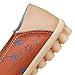 labato Women's Casual Leather Loafers Slip-On Slippers Driving Flat Shoes(8 M US,Orange)