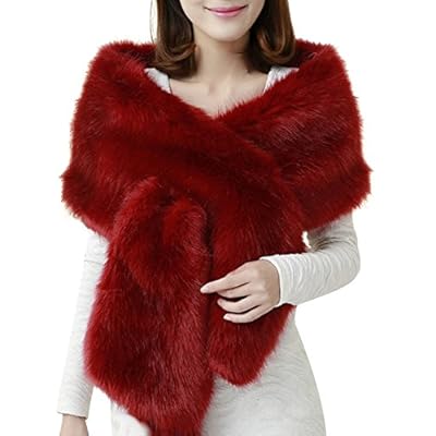 Women's Winter Wedding Shawl Faux Fur Scarf Wraps for Evening/Party/Show Women's Winter Wedding Shawl Faux Fur Scarf Wraps for Evening/Party/Show