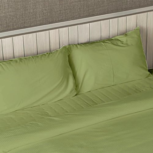 DEEP POCKET 1800 COUNT BAMBOO SERIES 4 PIECE BED SUPER SOFT SHEET SET ALL SIZES (Twin / Twin XL, Green)