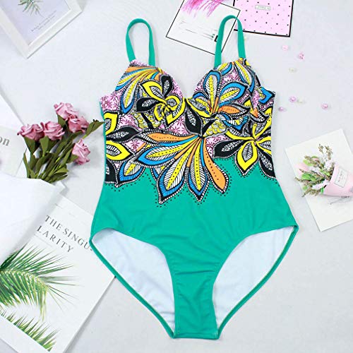 ASERTY Womens One-Piece Swimsuit Swimming Costume Padded Swimsuit Monokini Push Up Bikini Sets Swimwear - Thumbnail 4