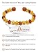 Raw Amber Teething Bracelet or Anklet, Certified Amber Beads, 50% Higher in Value and Effectiveness, Teething Remedies that Reduce Teething Pain & Drooling Naturally / 2LH.U-BRQ/13.5/5.3IN