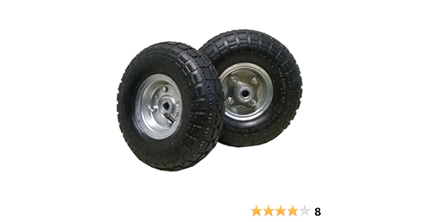 2 neumáticos de repuesto negros 4.1/3.5-4 de 260 x 85 mm para ...