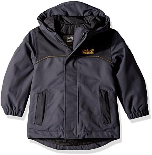 Jack Wolfskin Boys Kajak Falls Jacket, Phantom, Size 128 (7-8 Years)