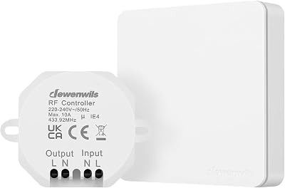 DEWENWILS Remote Control Light Switch 240V 30m Range No Wiring Required