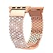 FresherAcc Compatible with Apple Watch Band 41mm 40mm 38mm 42mm 44mm 45mm 49mm iWatch Bands Series Ultra 8 7 SE 6 5 4 Women Girls, Crystal Rhinestone Replacement Strap, Mesh Chain Jewelry Wristband