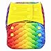 AIO Reusable Washable Cloth Diaper Nappy Charcoal Bamboo Insert Overnight (A20)