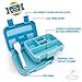 Zulay Kids Bento Box Lunch Box - Durable, Leak-Proof with Toddler-Friendly Latches for Easy Access & 5 Perfectly Proportioned Kid-Sized Compartments - BPA-Free Bento Box Containers with Removable Tray