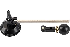6 Wheel Glass Cutter, Circular Cutting Tool with Suction Cup for Glass Ceramic Tile, 30cm for DIY Enthusiasts, Home Improveme