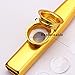 Kazoo Golden Aluminum Alloy with Five Membrane Flute Diaphragm Mouth Kazoos Musical Instruments