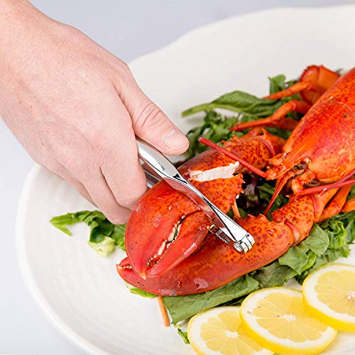 10 Pieces Seafood Tools Set including 2 Lobster Crab Crackers, 4 Forks and 4 Lobster Shellers