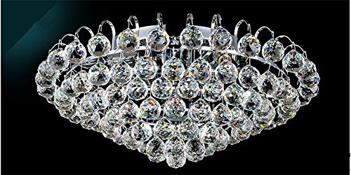 Oun Nana Clear 50mm Glass Crystal Ball Prism Pendant Faceted Chandelier Crystal Parts Hanging Pendant Lighting Ball Suncatcher Wedding Home Décor - Thumbnail 5