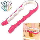 School Supplies Kitchen Creative Tools 4 in 1 Multifunction Gourd-shaped Can Opener Screw Cap Jar Bottle Wrench Openers Random (Color: Multicolor)