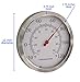 Bjerg Stainless Steel Outdoor Thermometer, 12 Inch, Round (Silver)