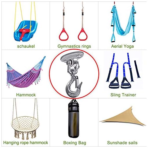 Besthouse Permanent Antirust Stainless Steel Heavy Duty Swing Hanger, 770 LB Capacity, 2 Screws for Wooden and 2… - Image 6