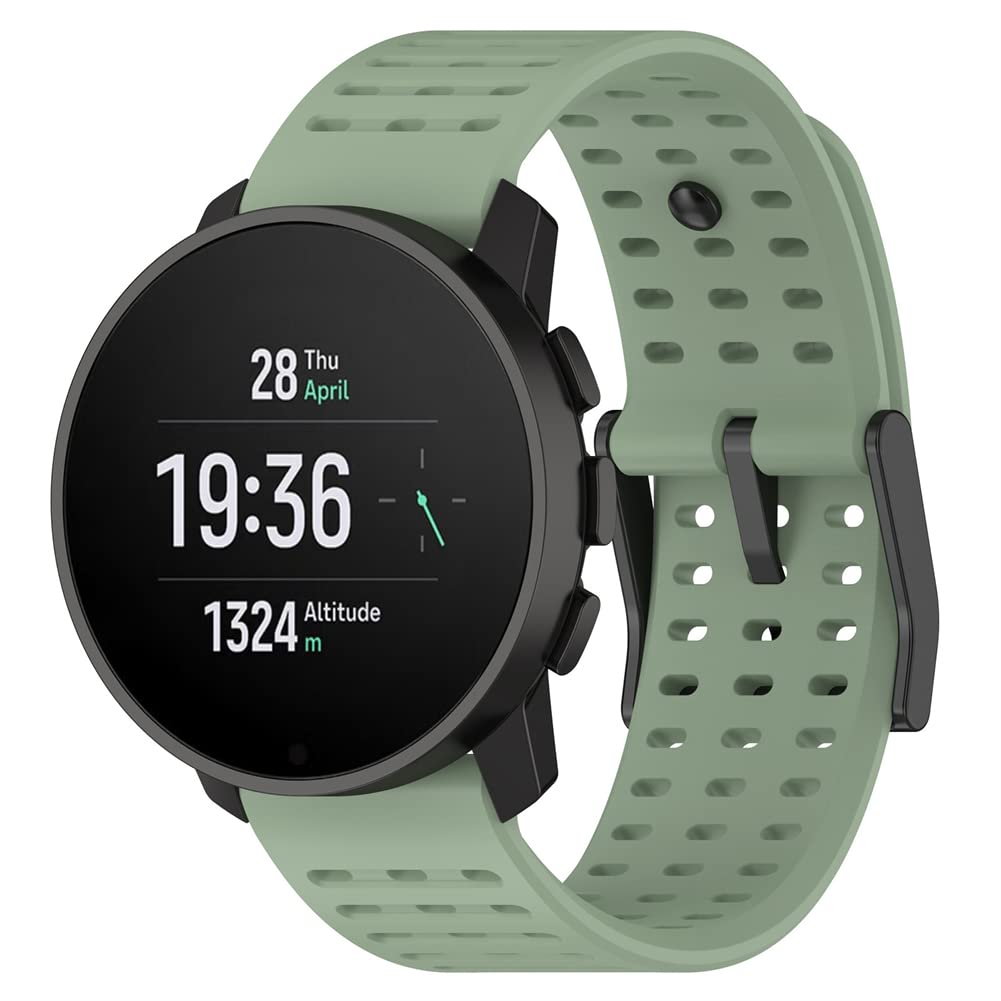 Tyogeephy Straps for Suunto 9 peak pro/Vertical/Urband 7/ATHLETIC 1, Replacement Bracelet in Anti-Lost Silicone Designed Fitness Tracker Accessories