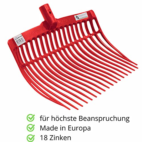 Bollengabel extra leicht Fast unzerbrechlich Flexible TOP Produkt stabil ROT Dunggabel Mistgabel Pferdedunggabel Mist… – Bild 3