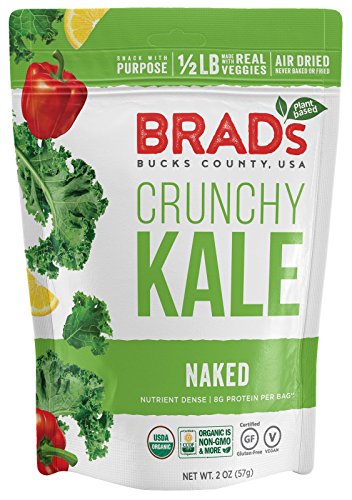 Brad's Plant Based Organic Crunchy Kale, Naked, 3 Count