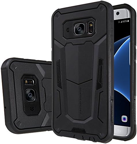 Vienan Defender 2 Samsung Galaxy S7 Edge Back Cover Case (Black)