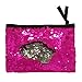 Sequin Makeup Bag Reversible Cosmetic Bag, Winmany Fashion Women Handbag Bling Glitter Evening Party Bag,Sparkling Shiny Clutch Handbag Wedding Bag Purse Wallet Pouch