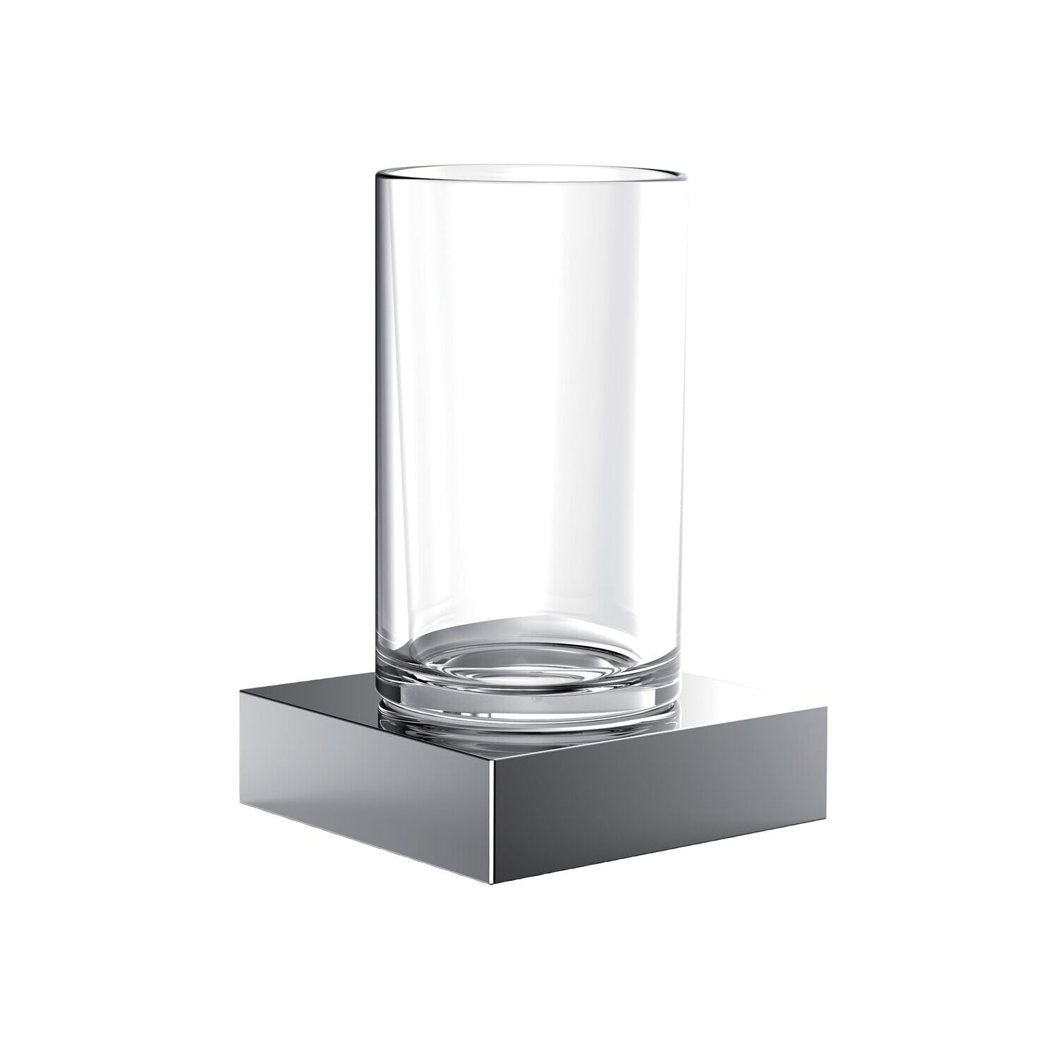 Emco Liaison 182000101 Glass Holder, Crystal/Chrome, Cup Holder for Bathroom, Bathroom Accessories, Bathroom Accessories