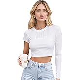 C-ZOFEK White Short Cosplay Top Asymmetrical Sleeves Shirt for Women Costume