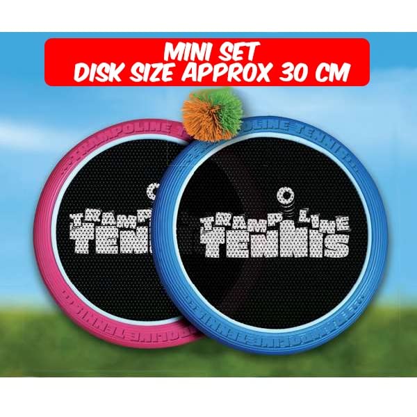 The Happy Puzzle Company Mini Trampoline Tennis Set - 30cm Diameter, Fun and Skill-Building Game for Ages 4+